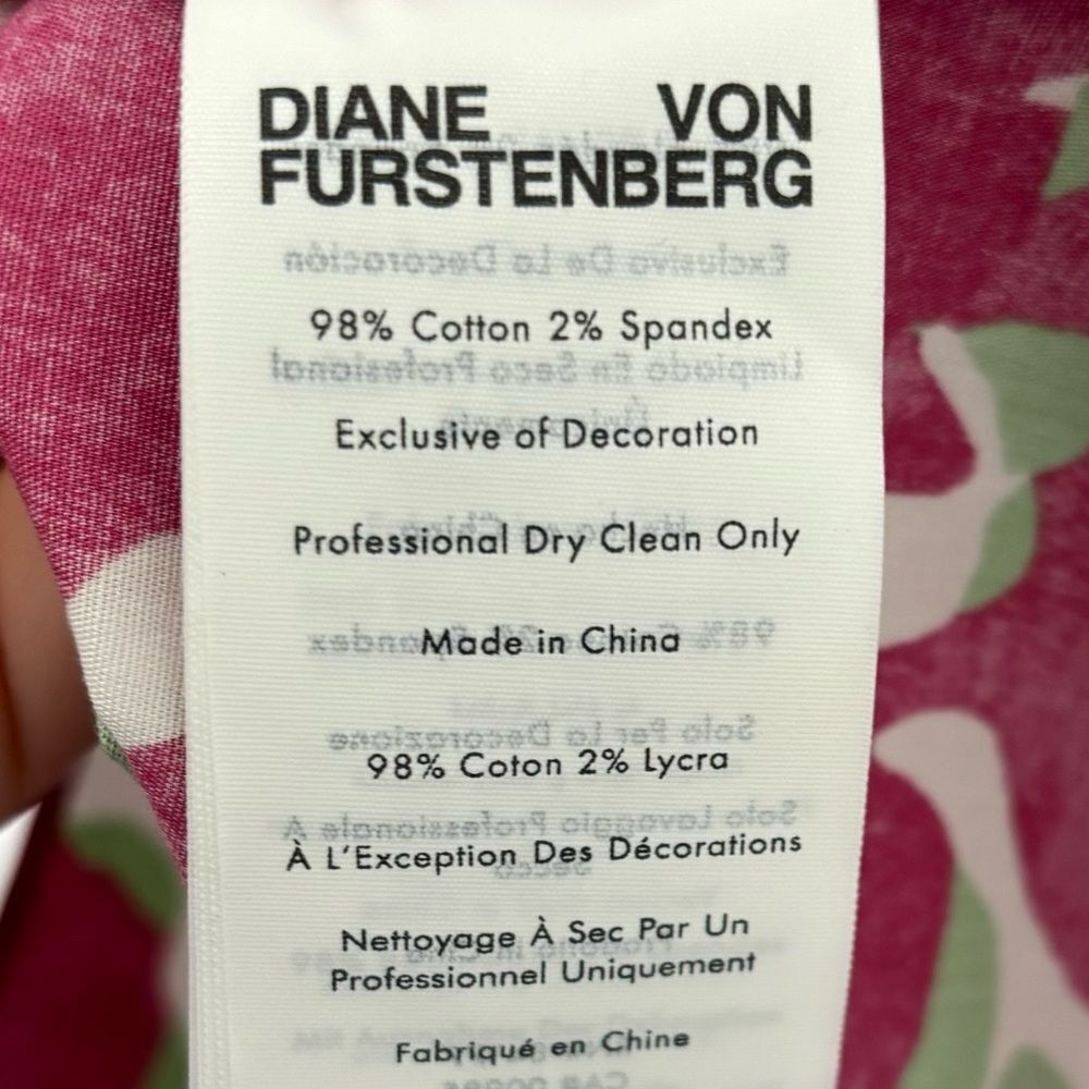Diane Von Furstenberg Pink and White Midi Dress - Picture 12 of 12